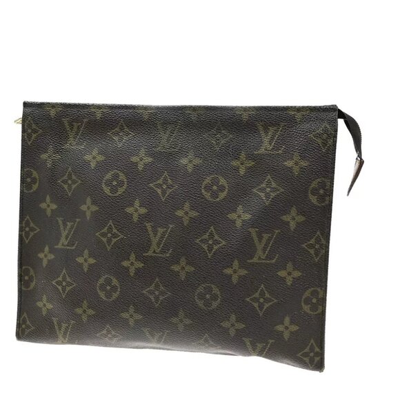 LOUIS VUITTON Poche Toilette 26 Clutch Hand Bag Monogram Leather M47542 02EE006 - Picture 1 of 14